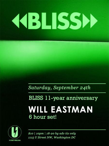 Bliss 11-Year Anniversary! Flyer
